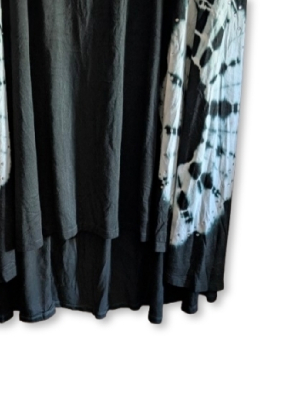 Avenue Black And White Tie-Dye Pattern Maxi Skirt Size 2X (22/24) - Picture 3 of 11